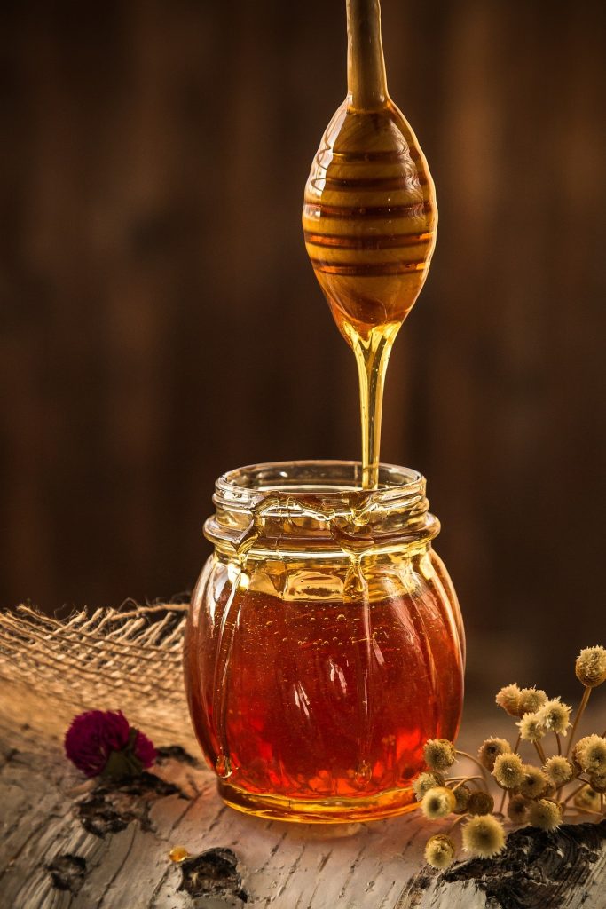 fresh pure honey